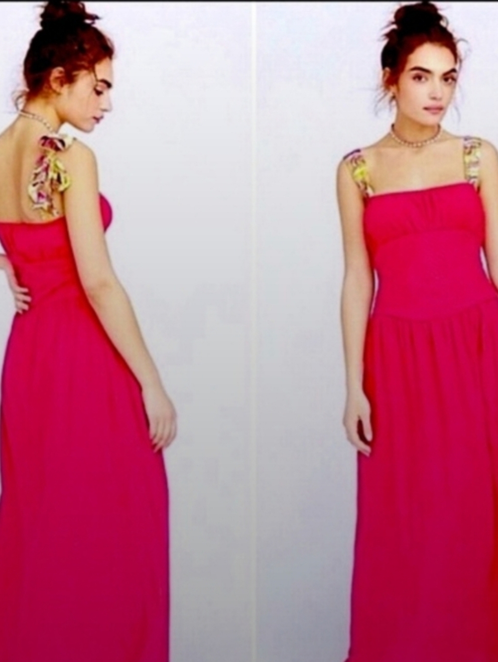 Free People.   Elegant Pink Maxi Dress - Picture 2 of 7